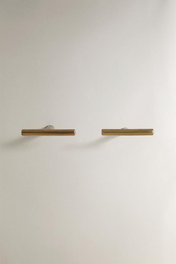 Zara PACK OF METAL HANDLES (PACK OF 2) - Golden - Image 0