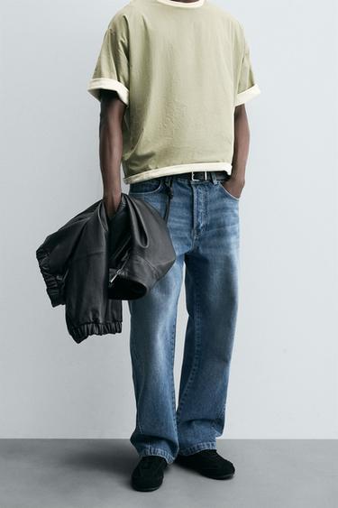 RELAXED BELL BOTTOM JEANS LIMITED EDITION - Blue by Zara