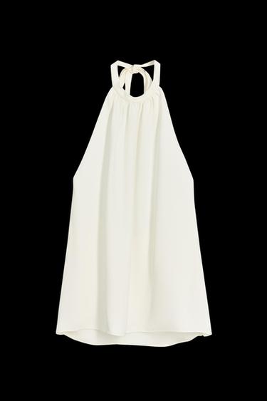 TOP HALTER 50TH ANNIVERSARY - Blanco roto de Zara - Imagen 0