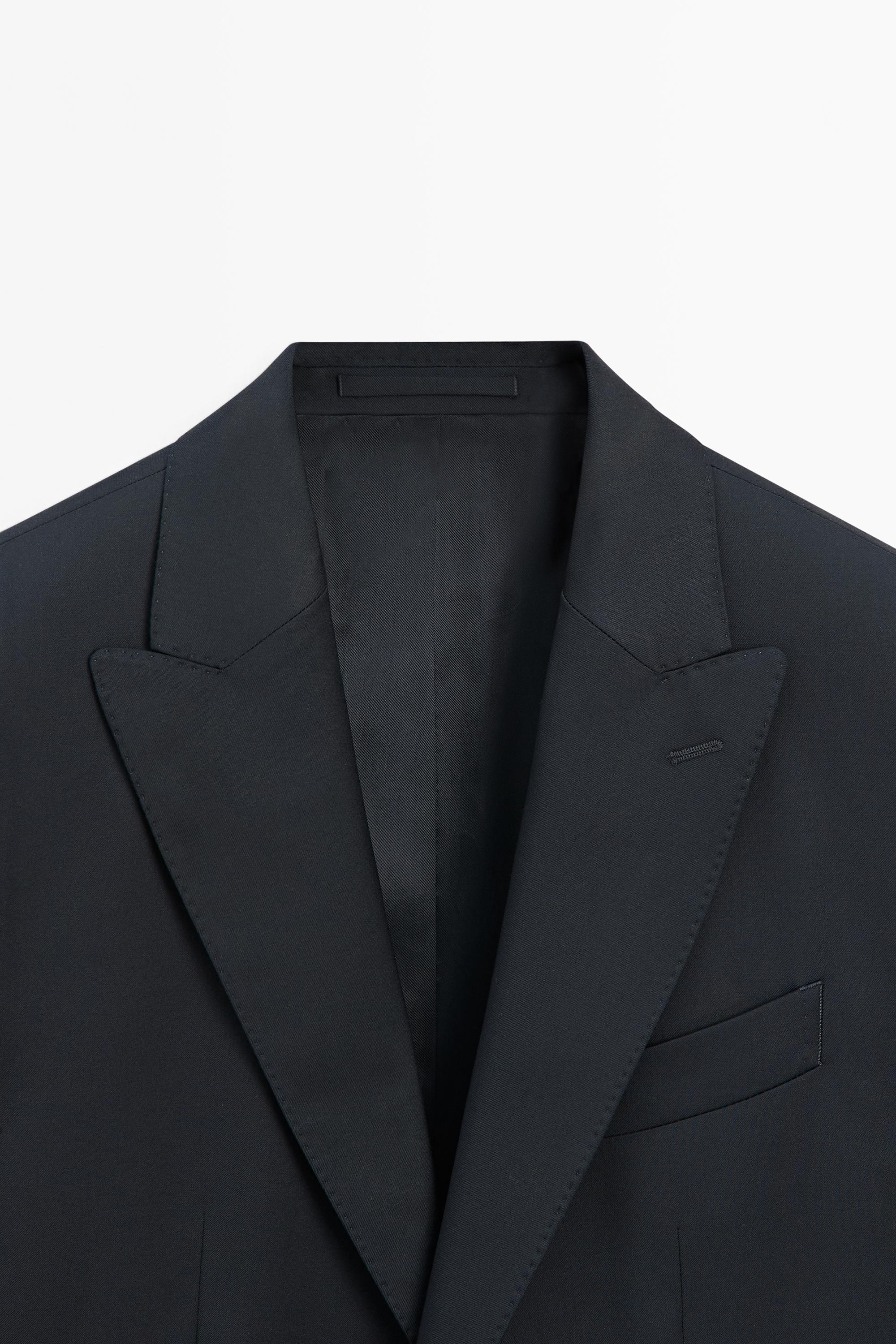 100% virgin wool suit blazer