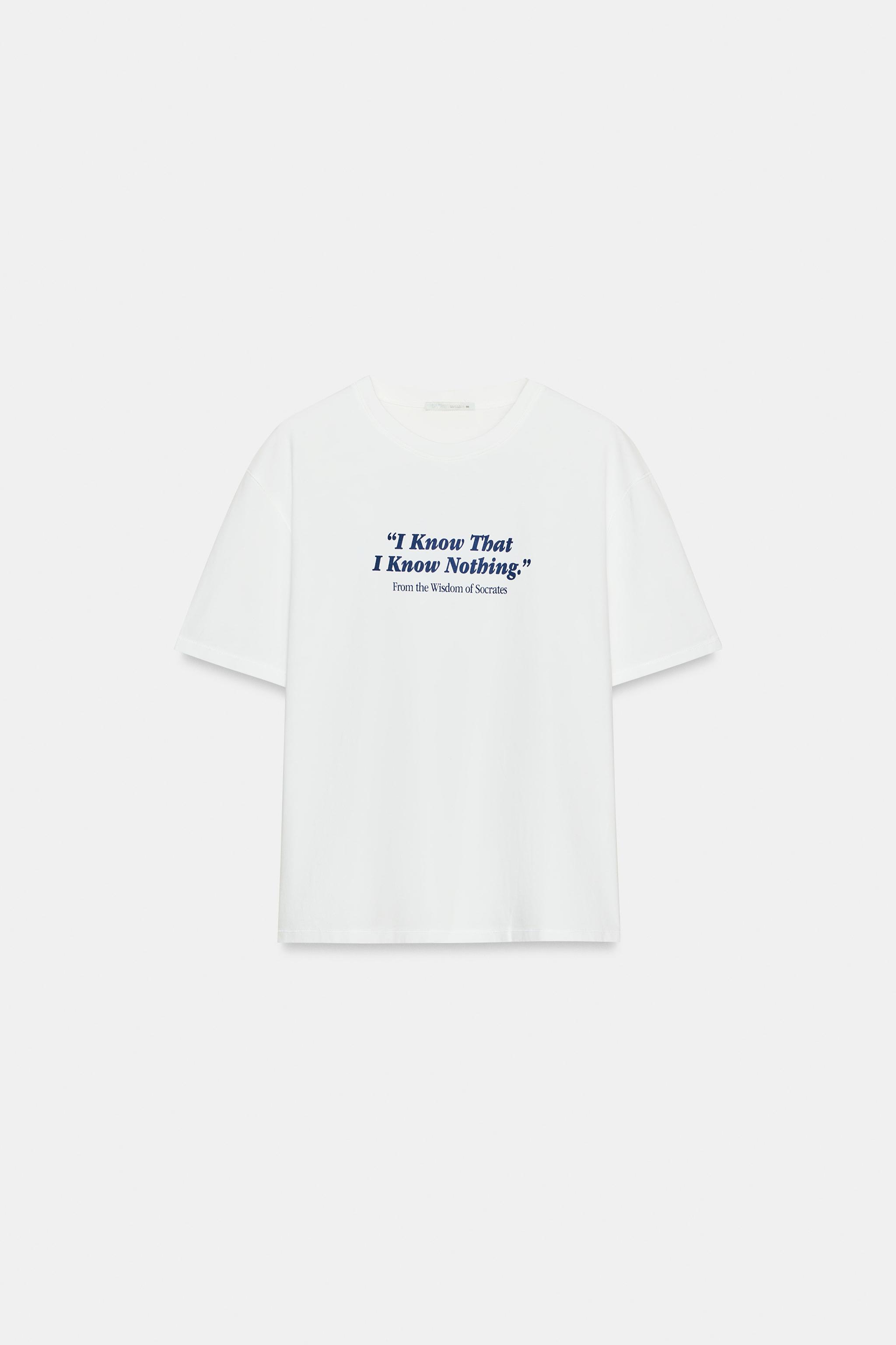 T-SHIRT INSCRIPTION MANCHES COURTES