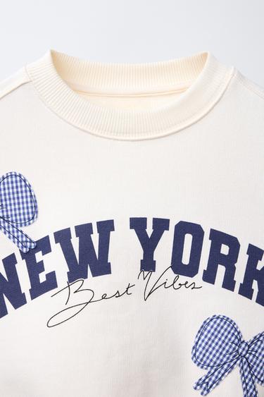 SWEAT PIÈCES CARREAUX VICHY - Écru de Zara - Image 2