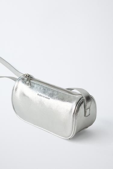 SAC BANDOULIÈRE MÉTALLISÉ - Argent de Zara - Image 2