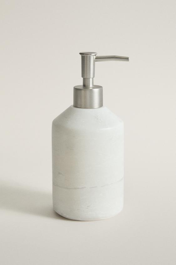 WHITE MARBLE SOAP DISPENSER - white by Zara - Image 0