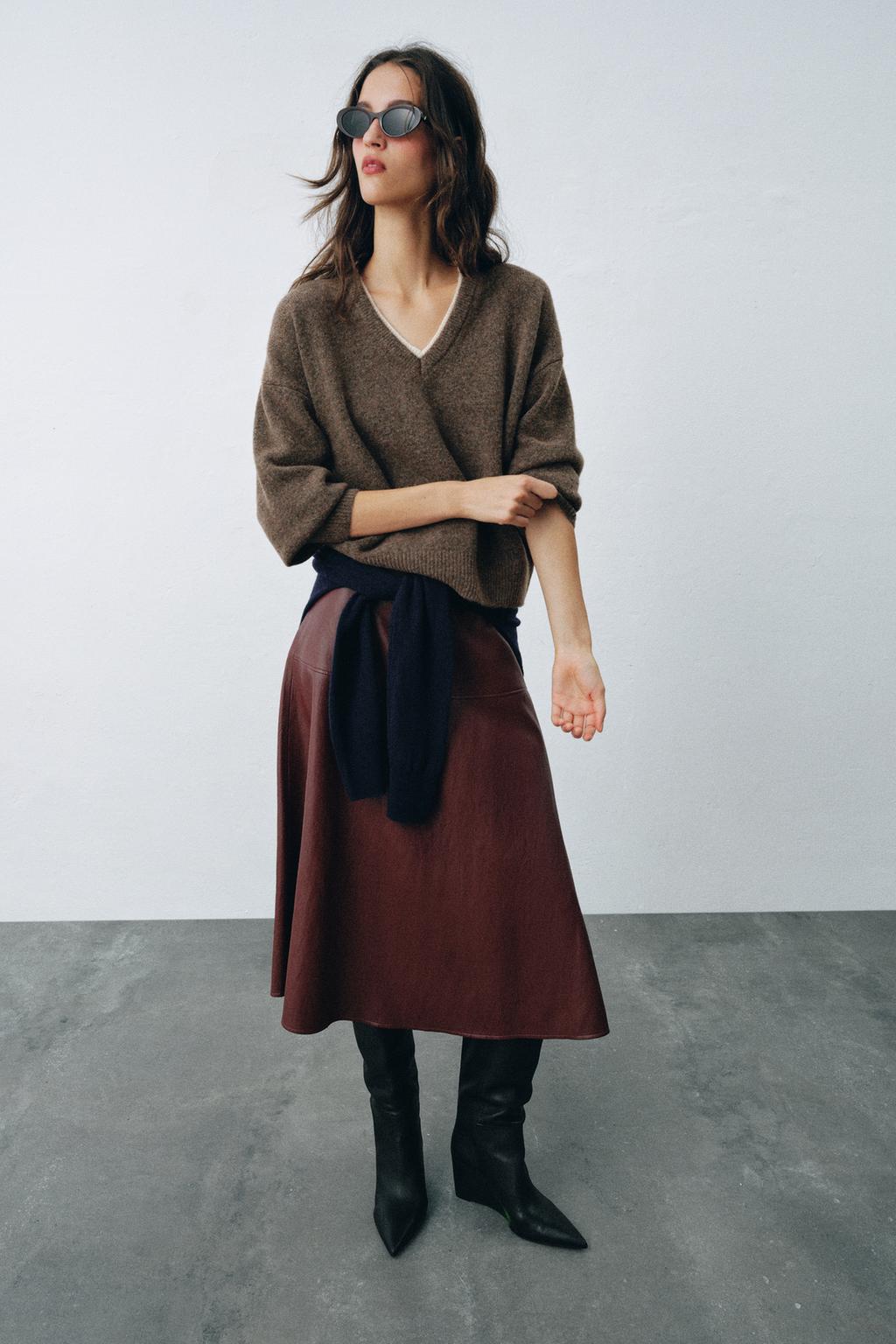 DOUBLE EFFECT WOOL BLEND JUMPER
