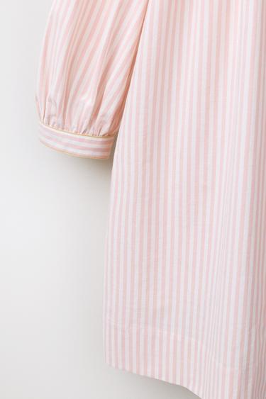 CHEMISE DE NUIT À RAYURES ÉDITION LIMITÉE - Rose / Blanc de Zara - Image 3