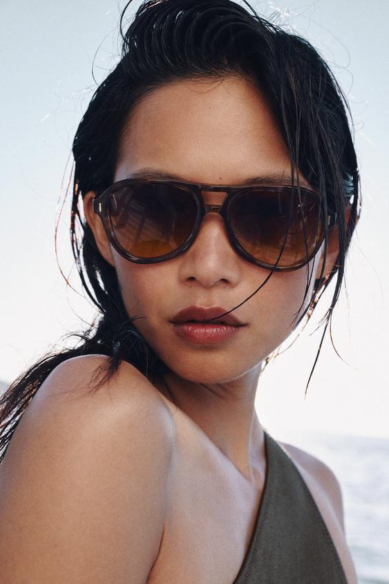AVIATOR ACETATE SUNGLASSES from Zara - $79.90
