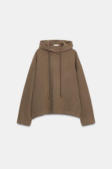 SOFT HOODIE - Dark mink by Zara