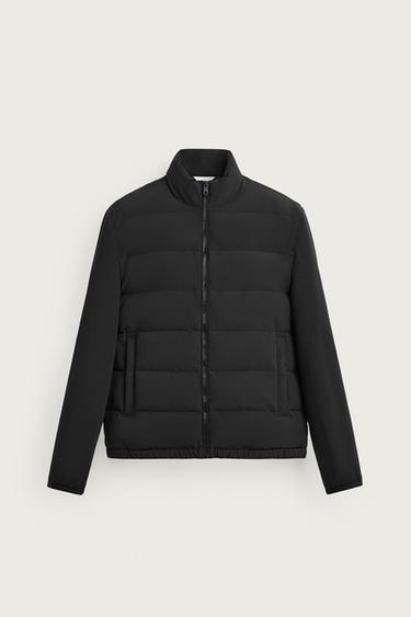 CAZADORA COMBINADO ACOLCHADO - Negro de Zara