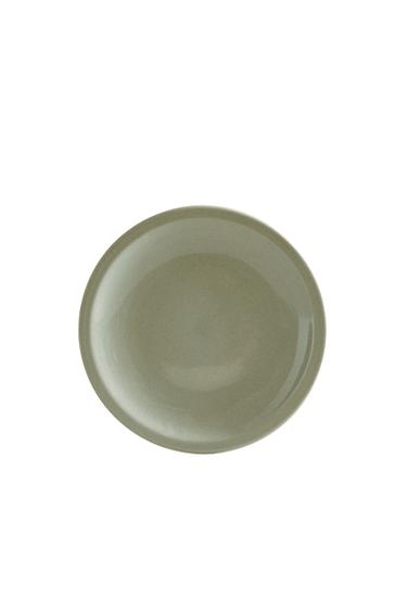 PLATO LLANO GRES ESMALTADO - Verde agua de Zara