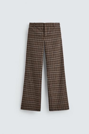 QUẦN ỐNG LOE VỪA VẶN HỌA TIẾT CA RÔ HARRY LAMBERT FOR ZARA X DISNEY - Kaki từ Zara