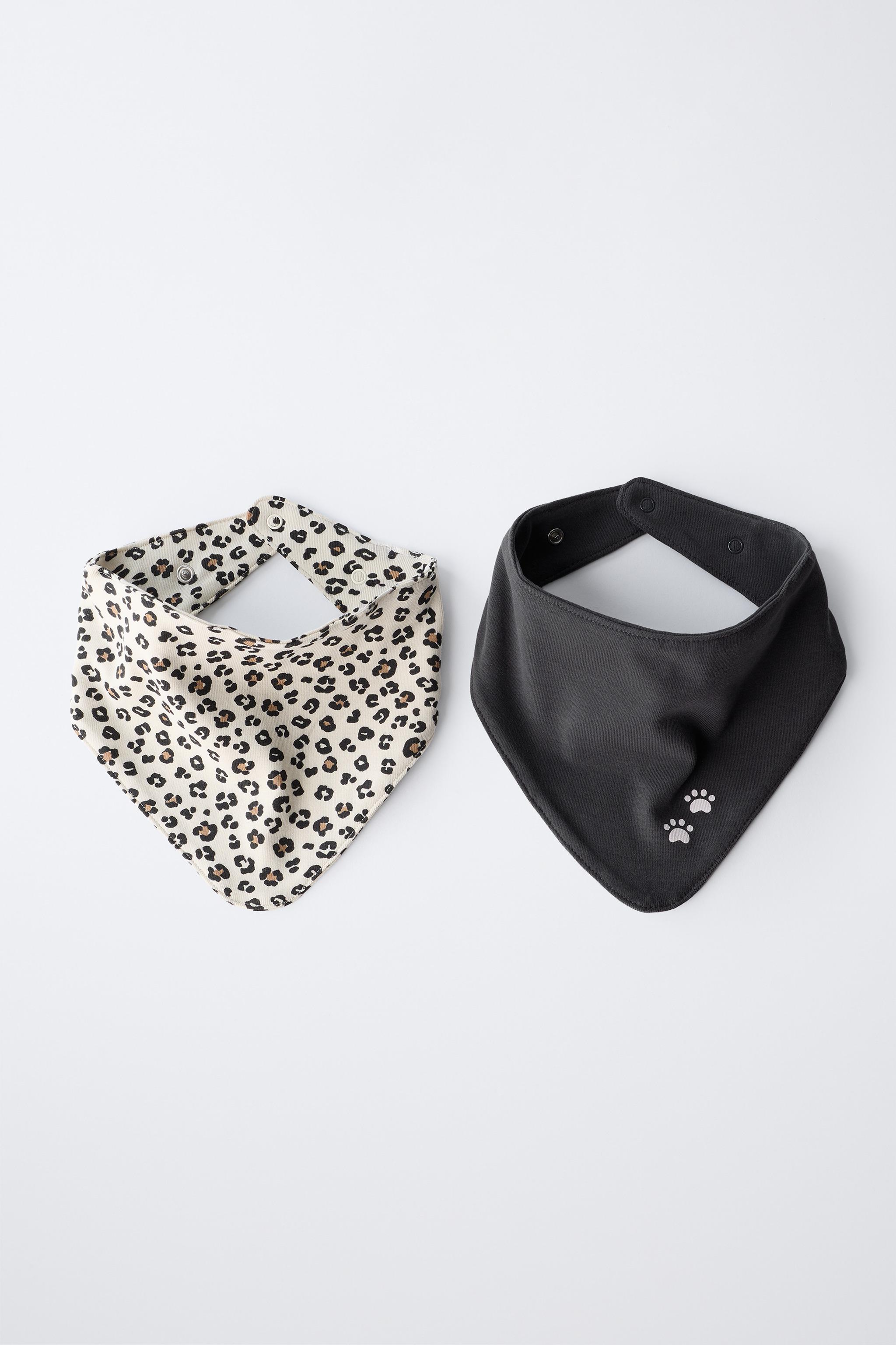 TWO-PACK OF ANIMAL PRINT BIBS