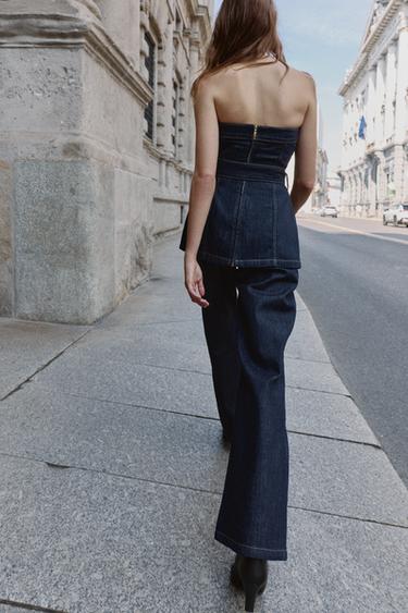 ENSEMBLE TOP, CEINTURE ET JEAN Z1975 LARGE -  de Zara - Image 3