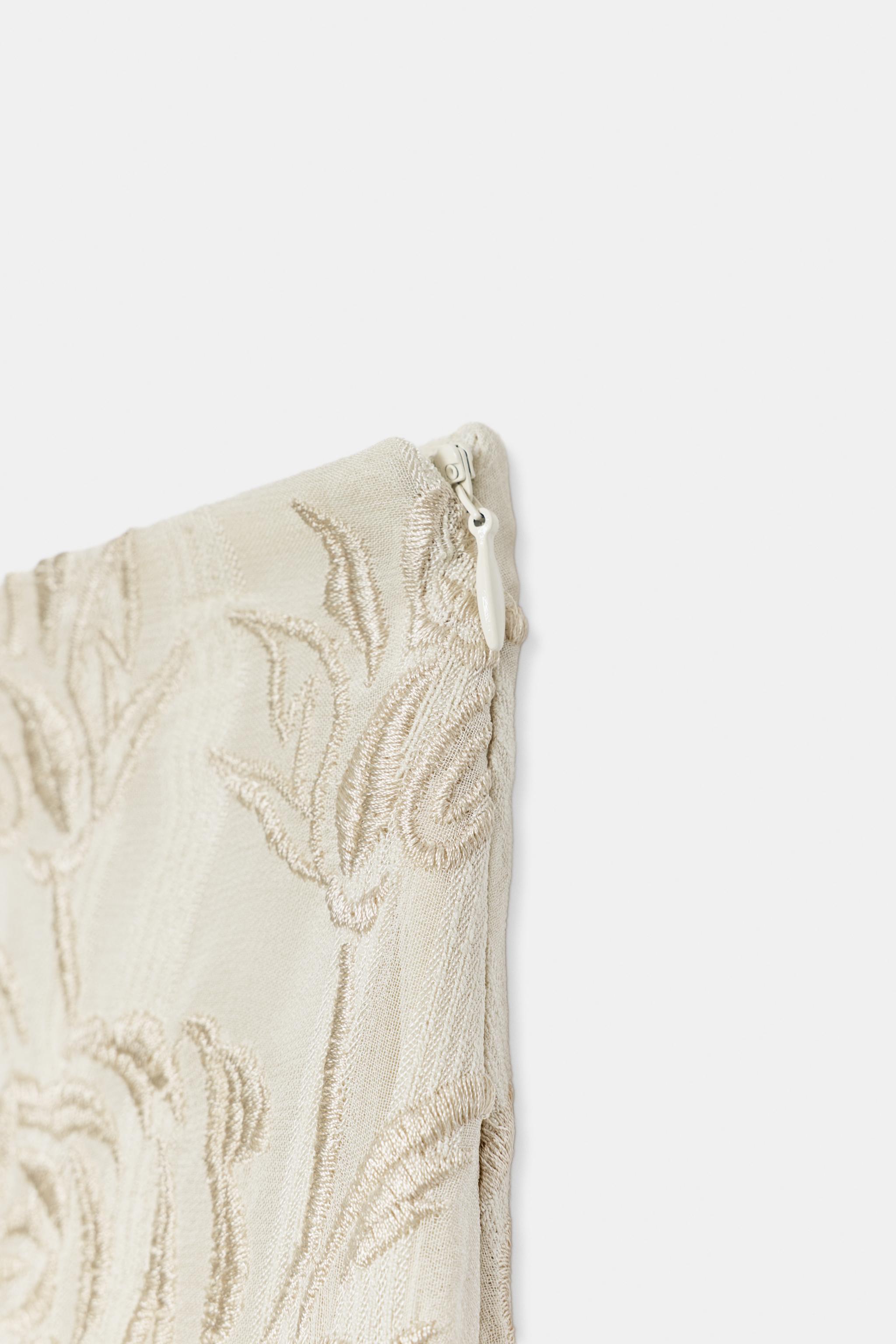 ZW COLLECTION EMBROIDERED FRINGED SKIRT