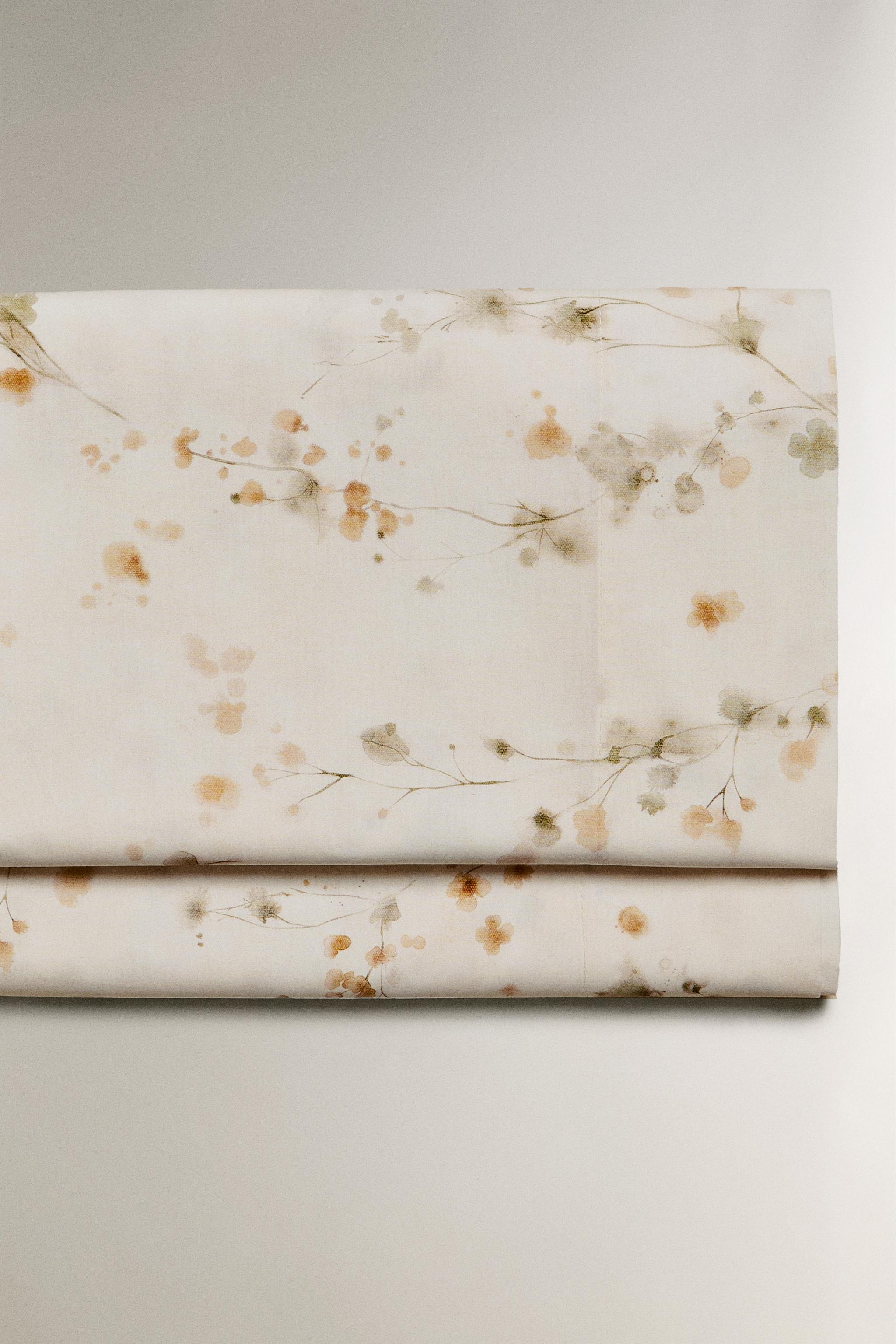 DRAP DE DESSUS IMPRIMÉ FLEUR