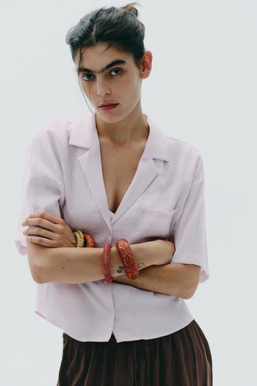 PACK OF 4 WOODEN RAFFIA BRACELETS - Multicoloured by Zara