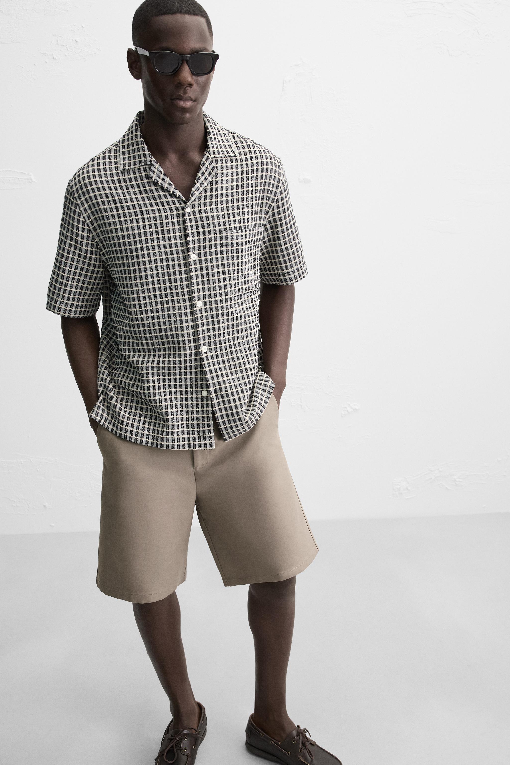 RELAXED FIT PLAID SHIRT
