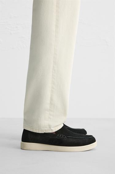 LÄSSIGER LEDERMOKASSIN - Schwarz von Zara - Bild 0