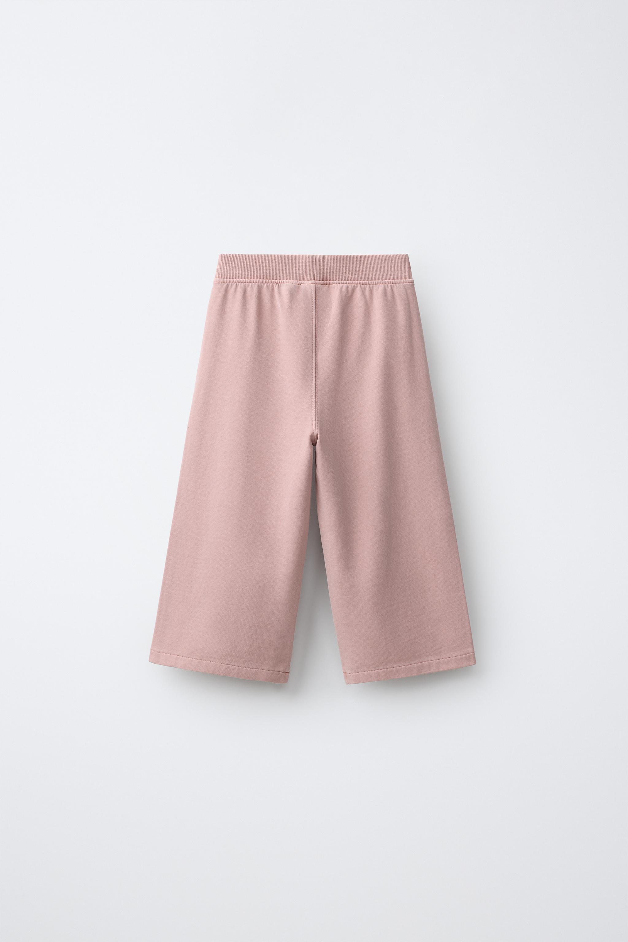 PLAIN WIDE-LEG PANTS