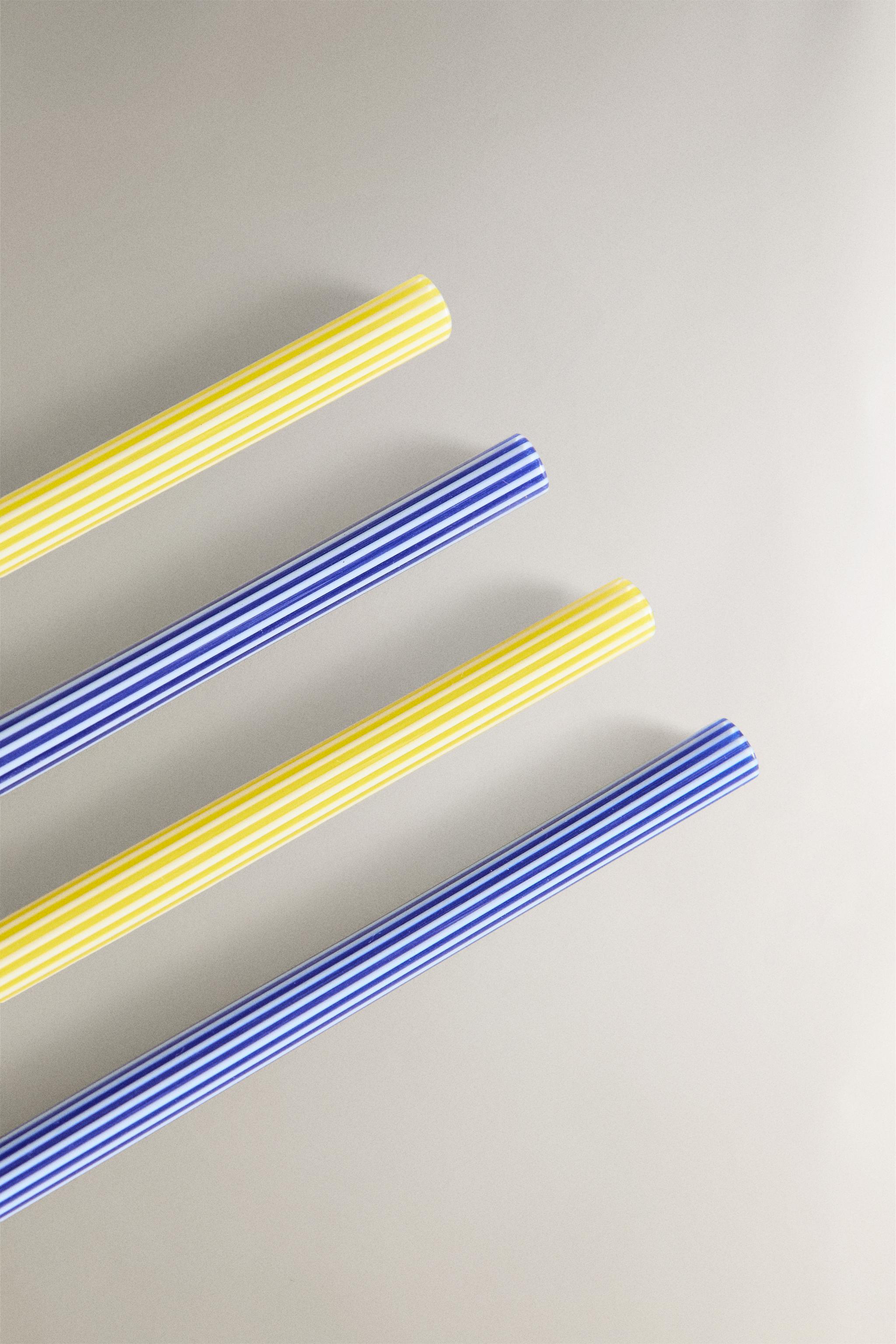 LOT PATÈRES BOROSILICATO RAYURES (LOT DE 4)