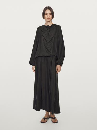 Zara Shirt with drawstring detail - Gray