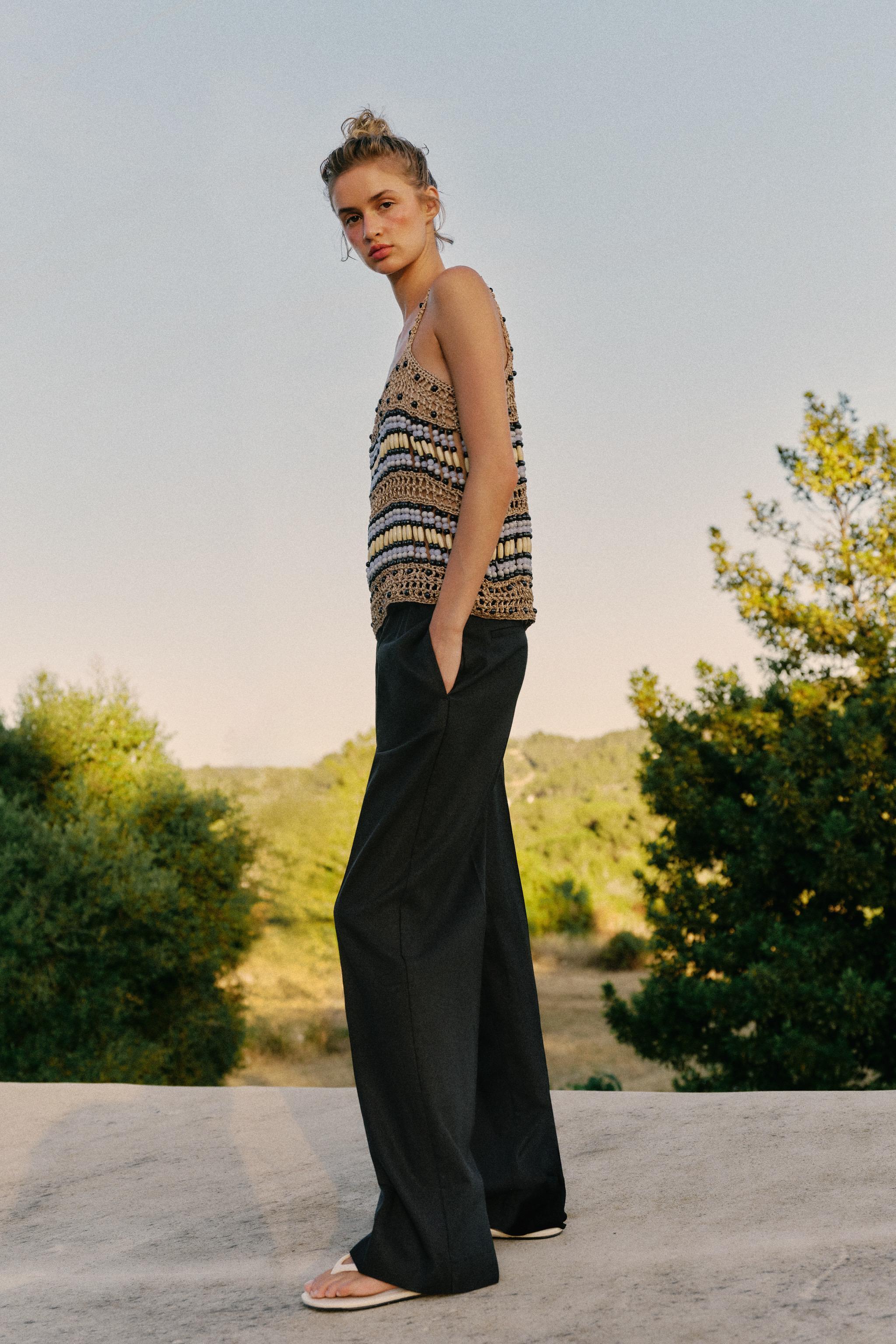 LINEN STRAIGHT LEG PANTS