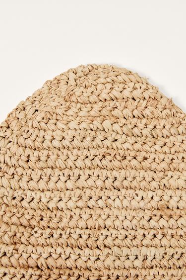RAFFIA EFFECT HAT LIMITED EDITION - Light beige by Zara - Image 6