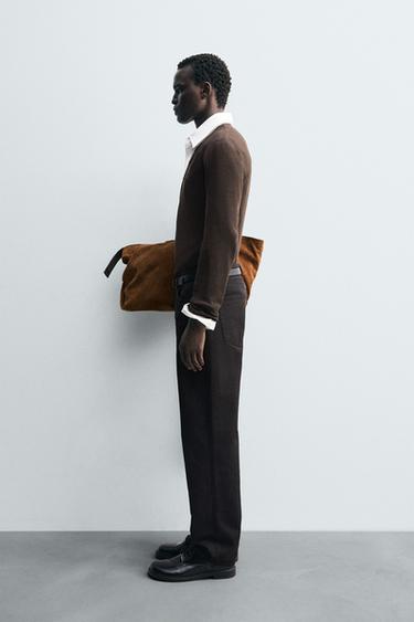 PULL LÉGER COL BOULANGER - Marron de Zara - Image 3