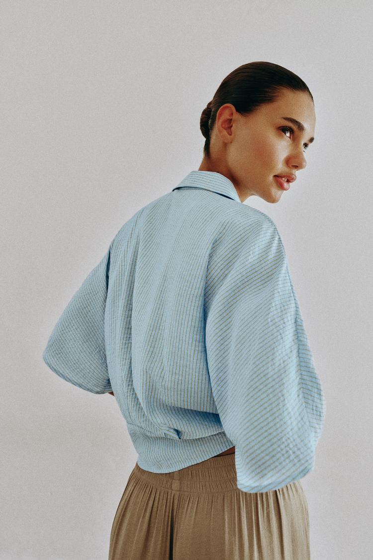 Camisa de rayas con nudo 4