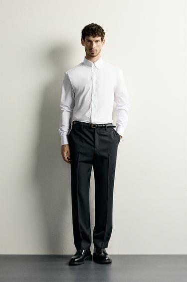 CAMISA REGULAR FIT - Blanco de Zara - Imagen 0