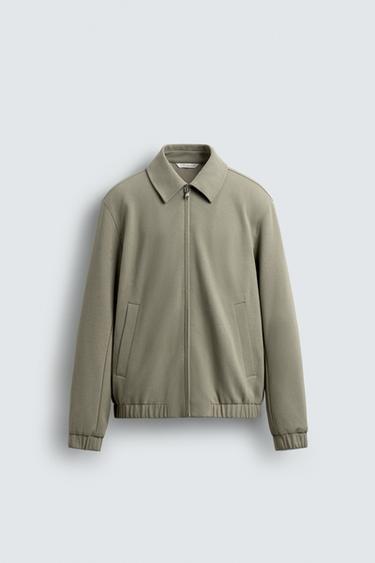CHAMARRA SOFT ESTRUCTURA - Verde claro de Zara