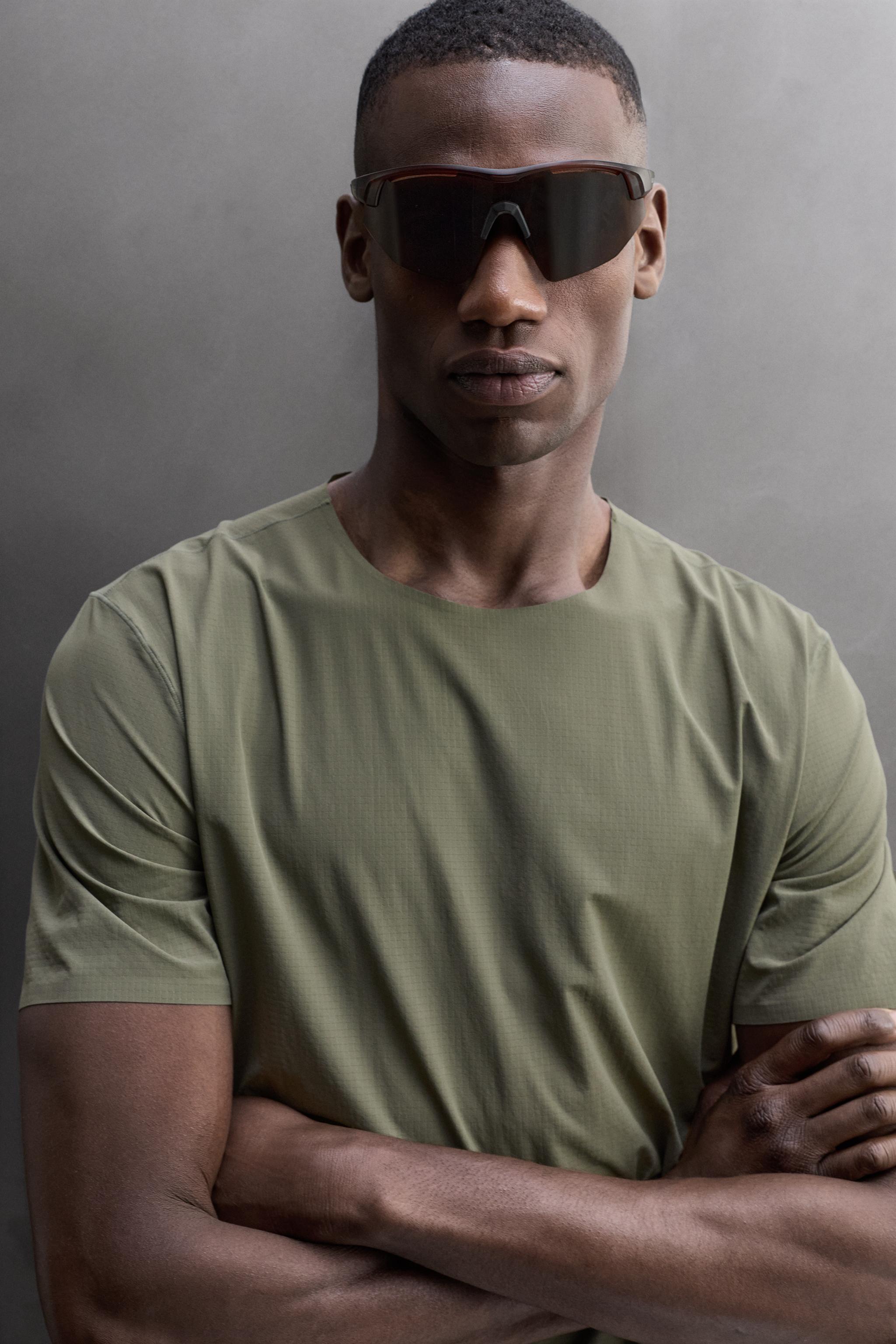 Мужские рубашки Zara TECHNICAL TEXTURED SHIRT — фото 5