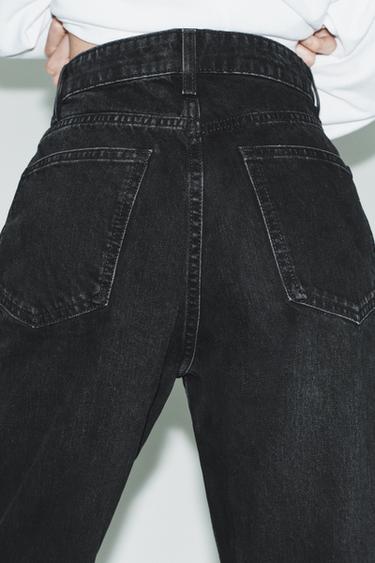 JEANS TRF MOM FIT TAILLE HAUTE - Noir de Zara - Image 5