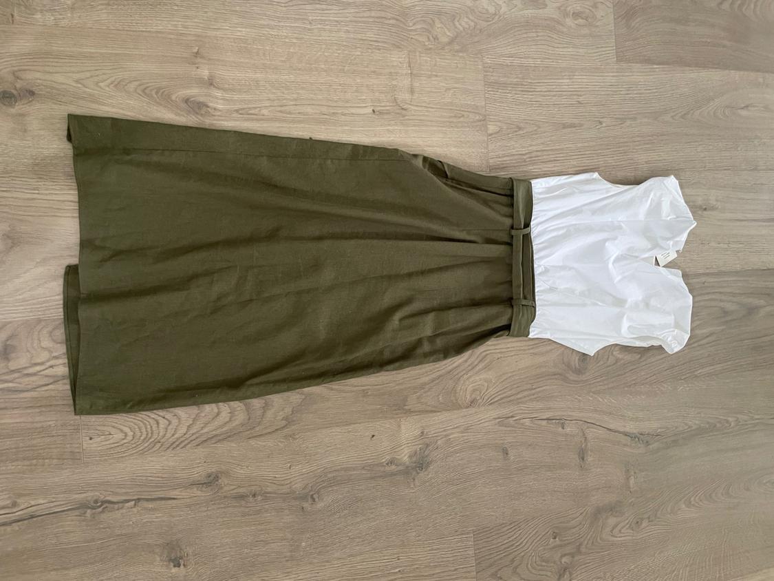 CONTRASTING MIDI DRESS - Image 5