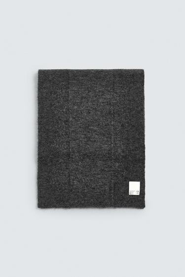 STRICKSCHAL MIT KOMBINIERTER STRUKTUR X SR_A - Grau von Zara