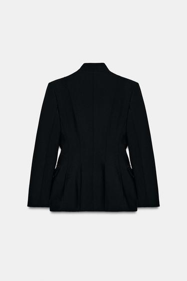 BLAZER AJUSTÉE COLLECTION ZW - Noir de Zara - Image 8