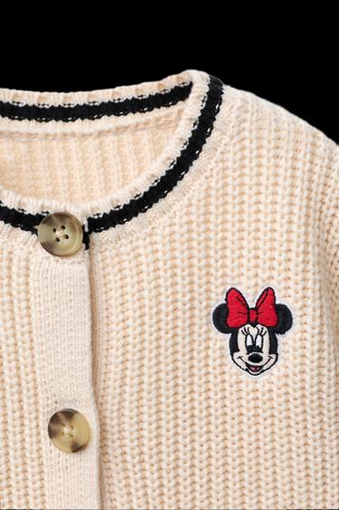 CHAQUETA PUNTO BORDADO MINNIIE MOUSE © DISNEY - Crudo de Zara