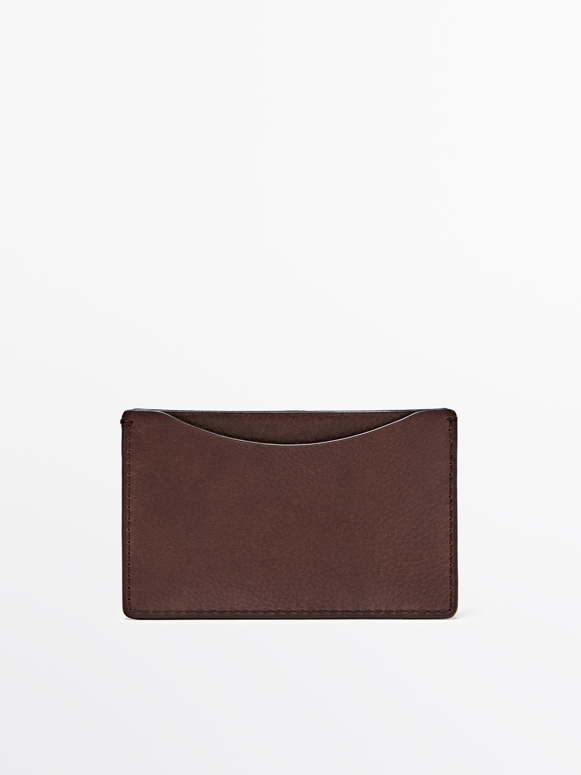 Porte-cartes en cuir nappa