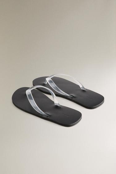 MINIMALIST TRANSPARENT SANDALS - Black by Zara - Image 3