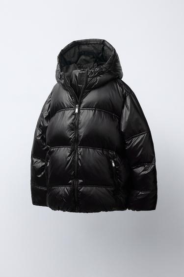 ÁO PHAO 50% LÔNG VŨ BÓNG WATER REPELLENT - Màu đen từ Zara
