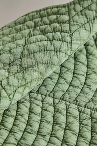 SET DE TABLE MATELASSÉ TRÈFLE - Vert de Zara - Image 2