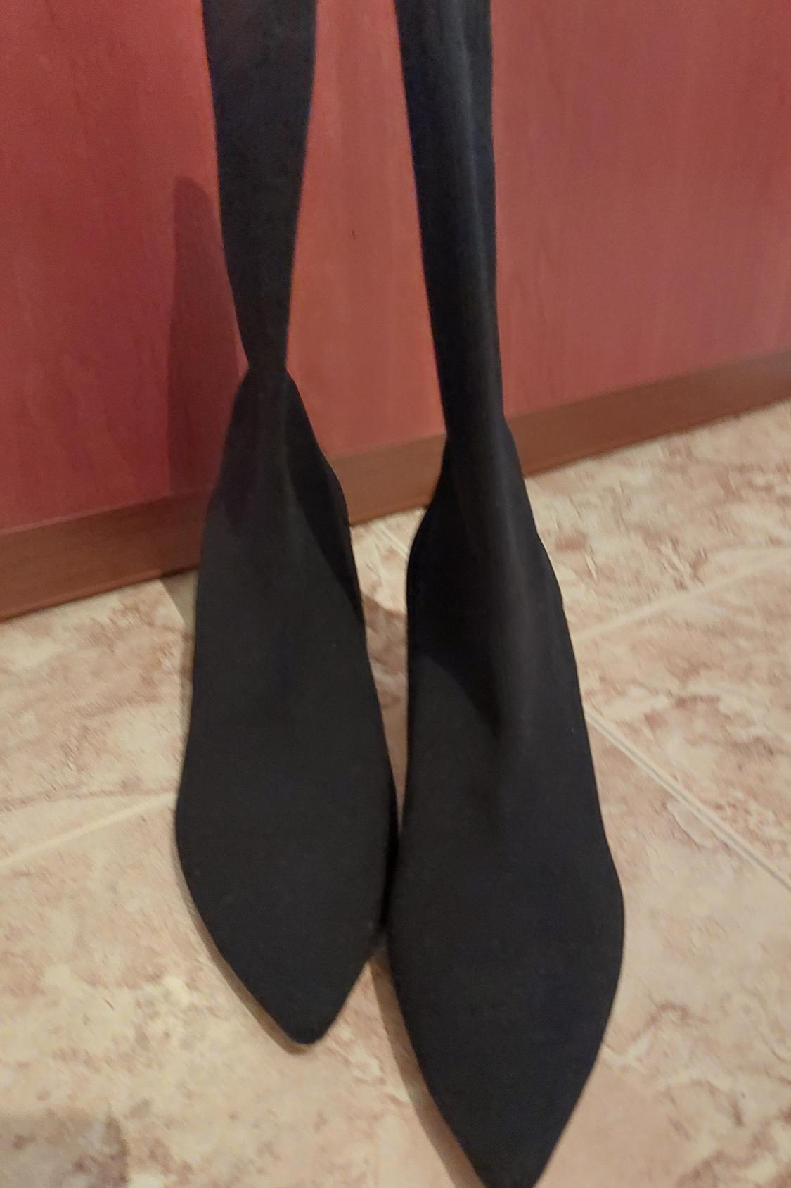 FABRIC HIGH HEEL ANKLE BOOTS WITH STRETCH - Image 2