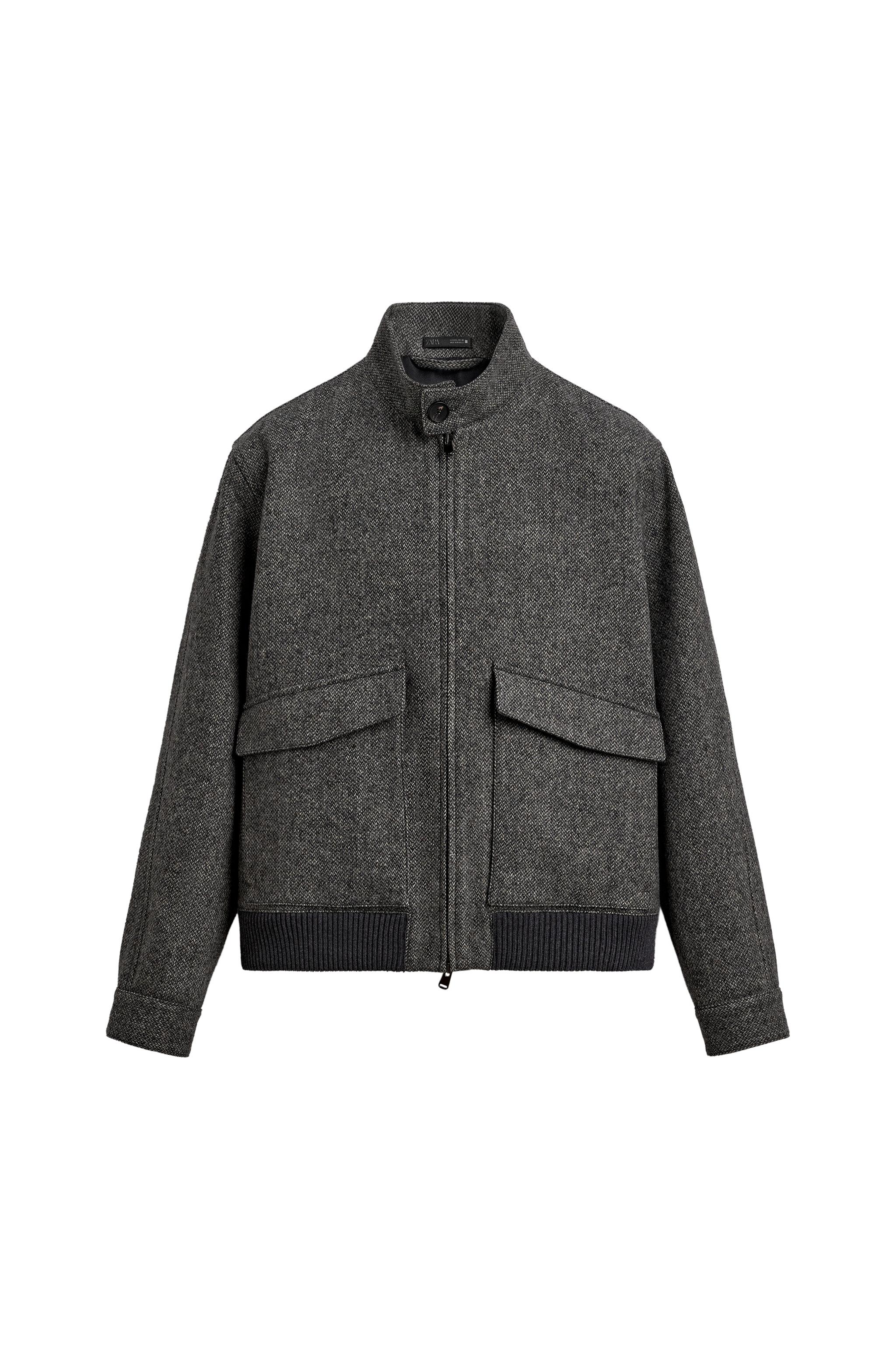 CONTRAST TEXTURED JACKET