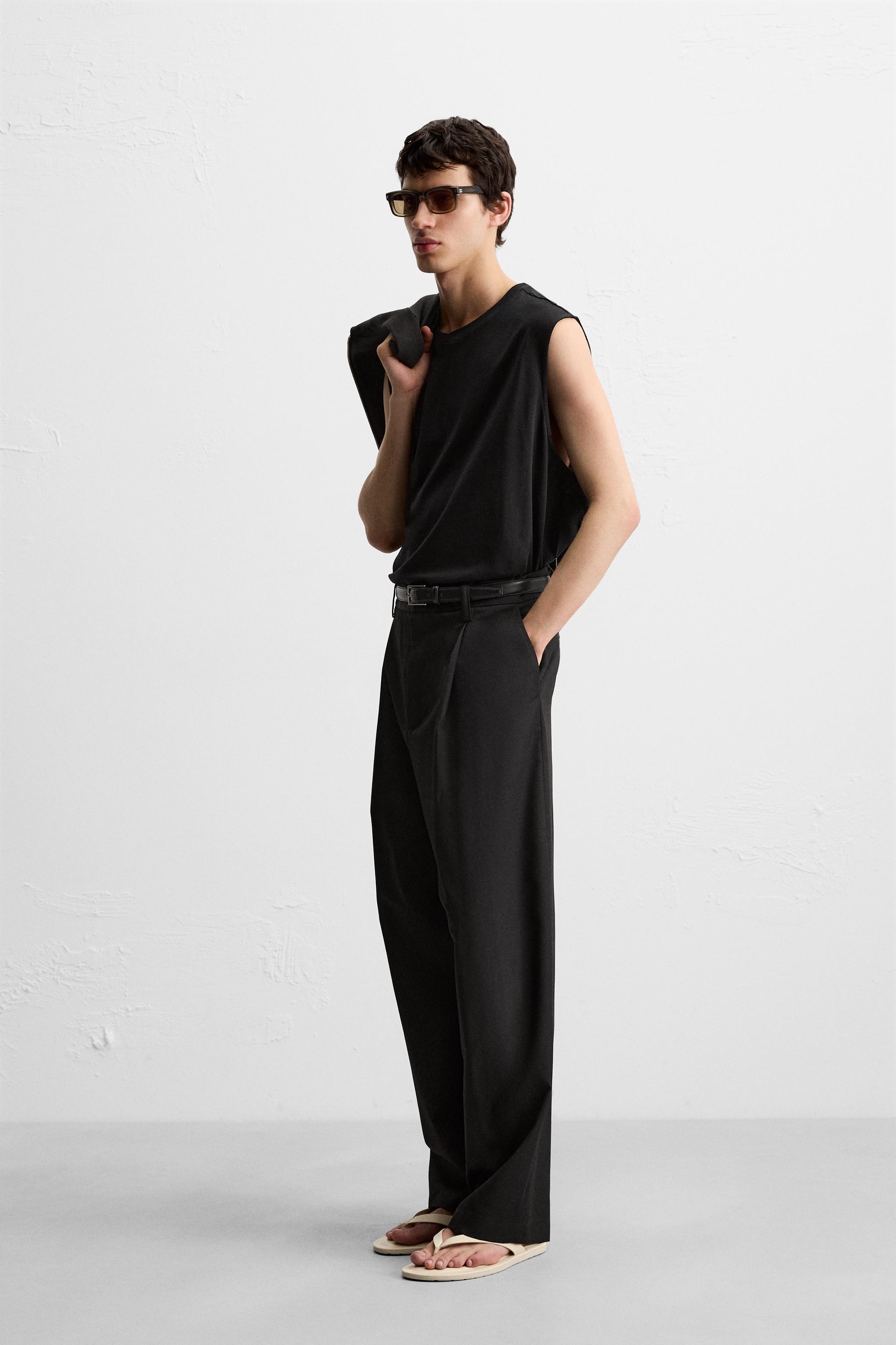 【ZARA】リラックスフィットニットタンクトップ ☆ドイツ発*ZARA*新作*リラックスフィットニットタンク/LB