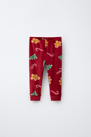 2-6 YEARS/ VELOUR COOKIE PATCH PYJAMAS - Red by Zara - Image 3