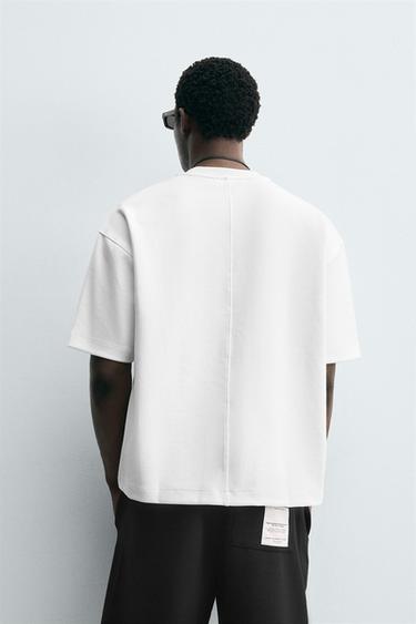 INTERLOCK LABEL SWEATSHIRT - White by Zara - Image 2
