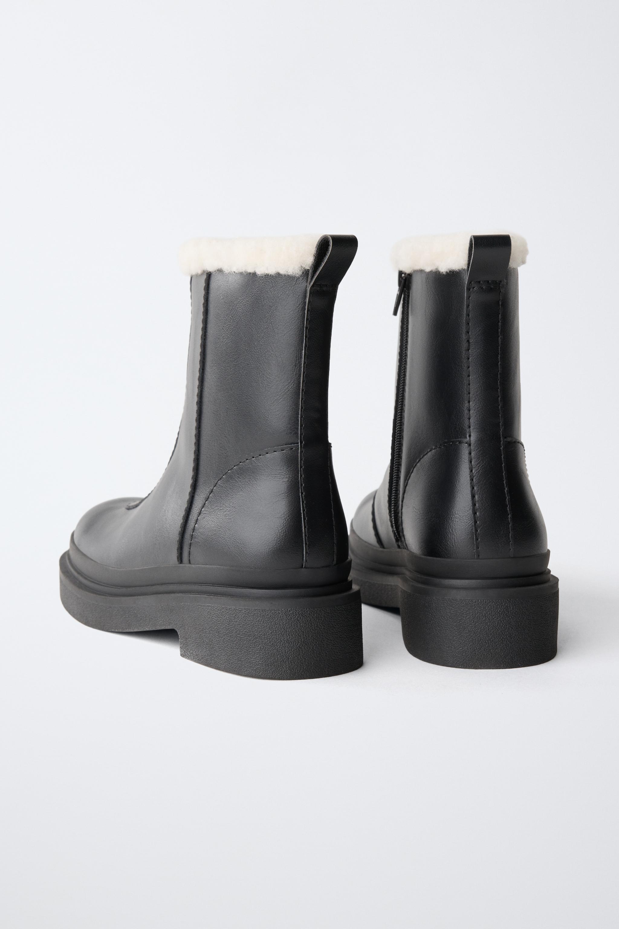 BOTTINES ZIPPÉES DOUBLÉES