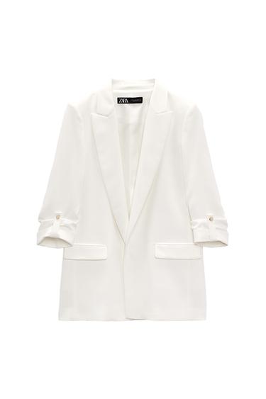BLAZER WITH ROLLED-UP SLEEVES