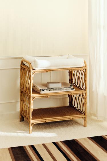 WICKELUNTERLAGE AUS RATTAN - Hellbeige von Zara