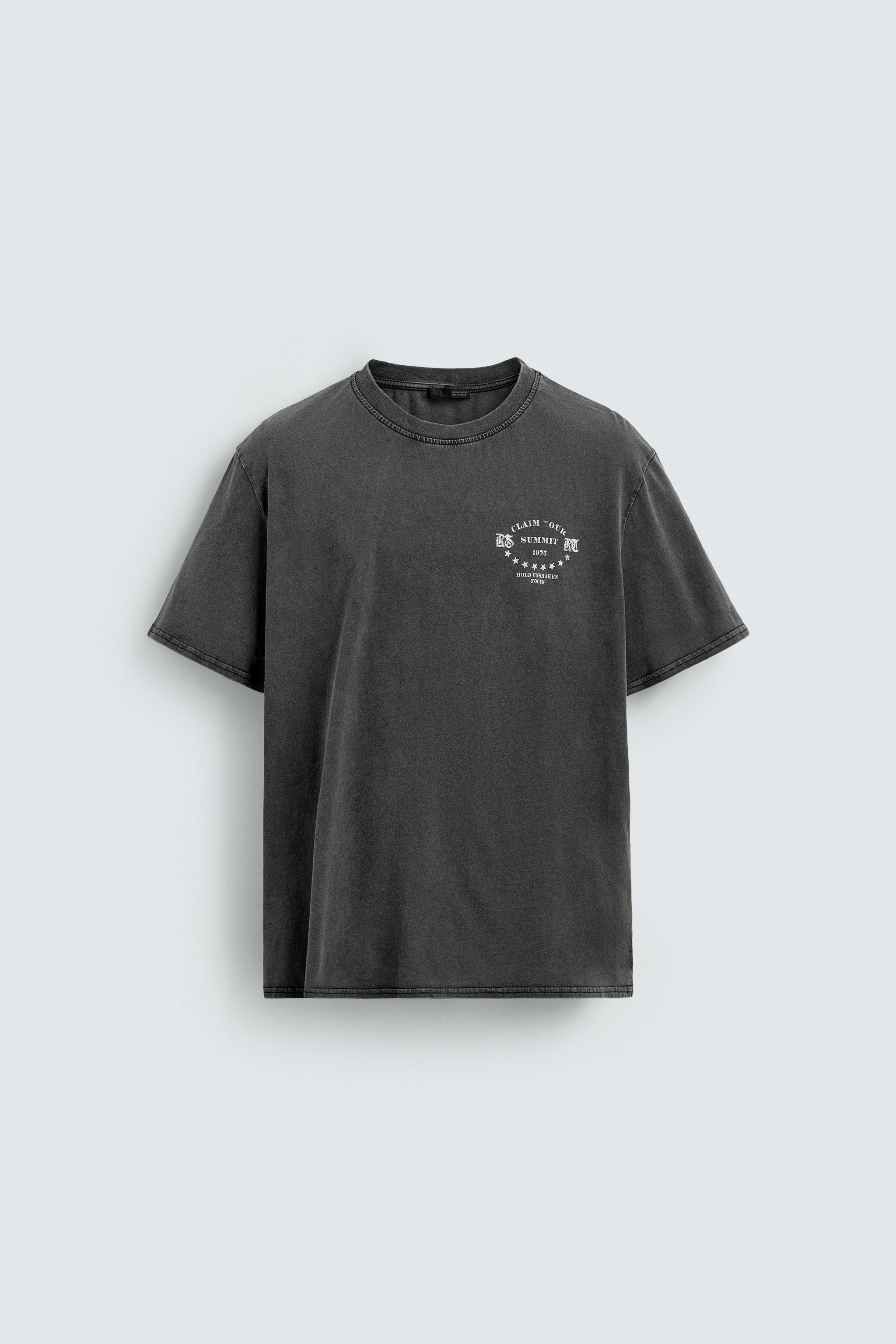WASHED PRINT T-SHIRT